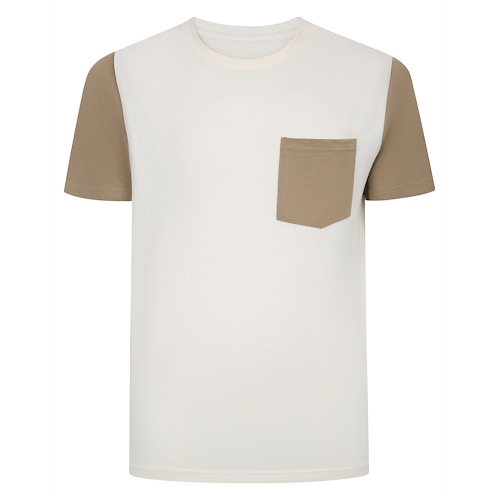 Bigdude Contrast T-Shirt Cream